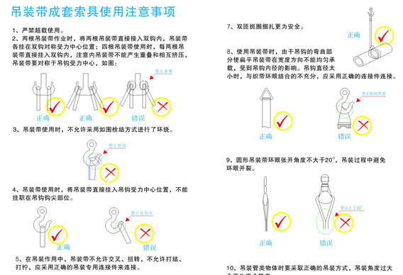 合成纤维吊装带使用注意事项及报废标准